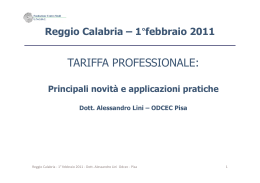 (Microsoft PowerPoint - Reggio TARIFFA - 2011