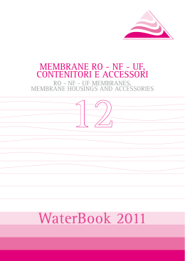 Membrane RO NF UF contenitori ed accessori