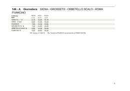 146 - A Giornaliera SIENA - GROSSETO - ORBETELLO