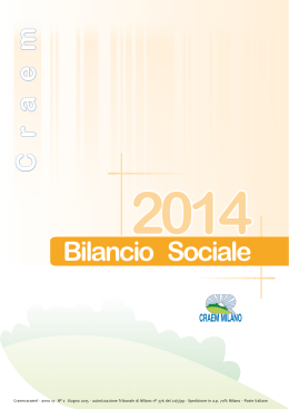 Bilancio Sociale CRAEM 2014
