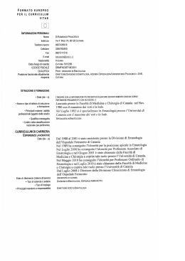 curriculum componente commissione dottore di raimondo francesco