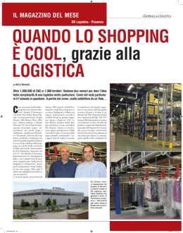 DR Logistics - Piacenza iL magazzino DeL mese