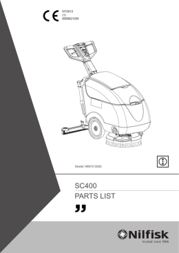 SC400 PARTS LIST - Capital Equipment Hire