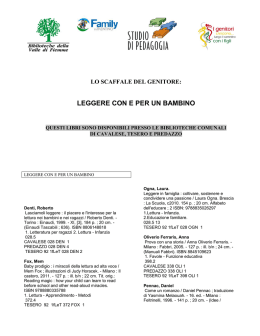 PROGETTO LETTURA &ndash; A