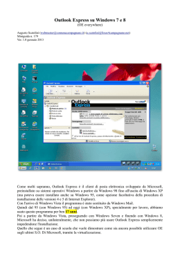 Outlook Express su Windows 7 e 8