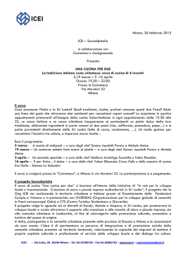 il comunicato stampa