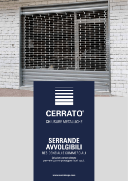 Serrande avvolgibili - catalogo