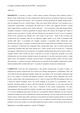 Consiglio comunale seduta del 09.04.2009