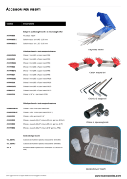 ACCESSORI PER INSERTI
