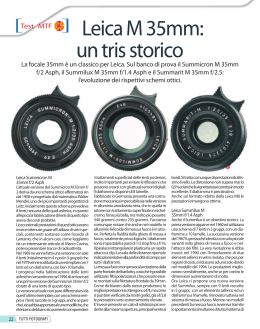 Leica M 35mm: un tris storico