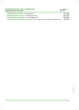 CONTROpIASTRE pER SERRATuRE