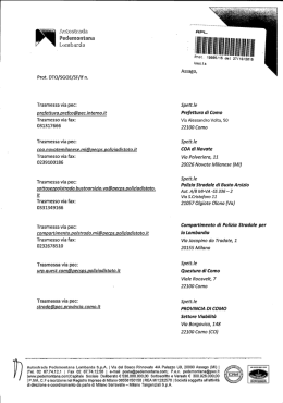 ﬁu.ntostt:atifi Pedemontana  Prot. DTO/SGOE/SF/If n.