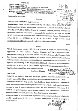 Interessante sentenza del giudice di Pace di