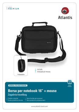 Borsa per notebook 16” + mouse - Atlantis-Land