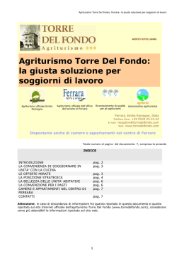 la giusta soluzione per soggiorni di lavoro