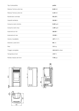 Tipo Combustibile pellet Potenza Termica utile max 8.00