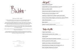 Babbo means “Daddy” in Italian. Tradition, family, perfection and