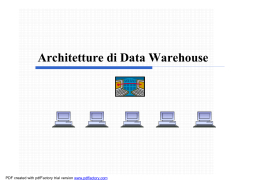 10.Architetture di Data Warehouse
