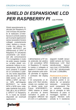 SHIELD DI ESPANSIONE LCD PER RASPBERRY PI