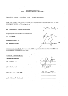 AGENZIA PROV!NCIALE PER LA RAPPRESENTANZA`NEGOZMLE