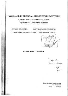 Page 1 Page 2 TRIBUNALE DI BRESCIA