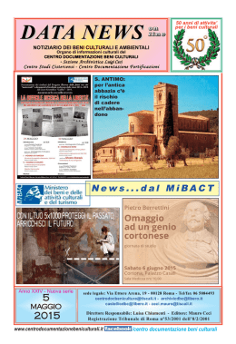 Maggio edizione completa - Centro Documentazione beni Culturali