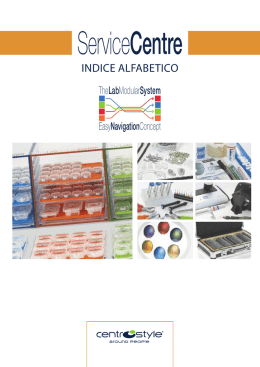 Service Centre Indice alfabetico