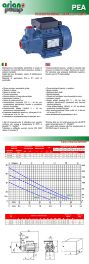 Elettropompe volumetriche periferiche in grado di sviluppare