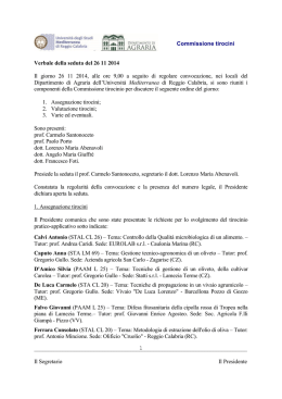 UNIVERSIT&Agrave; DEGLI STUDI DI REGGIO CALABRIA