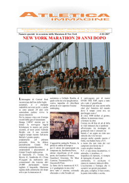 new york marathon 20 anni dopo l