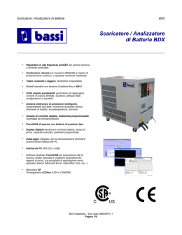 Scaricatore / Analizzatore di Batterie BDX