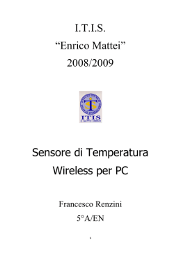 Sensore di temperatura wireless per PC
