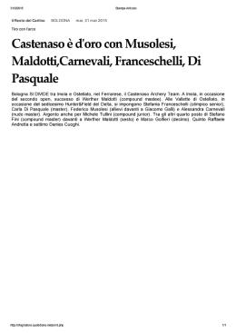 Stampa Articolo - Comune di Castenaso
