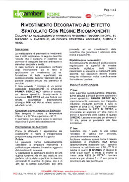 CICLO DI LAVORAZIONE (scheda tecnica)