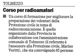 Corso per radioamatori