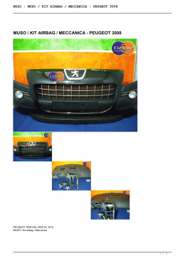 muso / kit airbag / meccanica - peugeot 3008