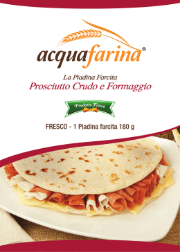Acquafarina - Piadina Farcita