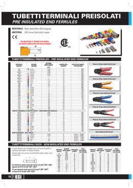 TUBETTITERMINALI PREISOLATI
