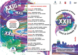 Brochure 23° Premio Nazionale di Pittura Città di Civitella