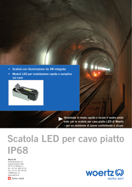 Scatola LED per cavo piatto IP68