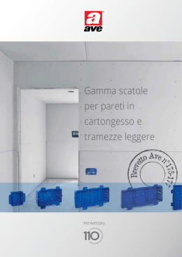 Gamma scatole per pareti in cartongesso e tramezze leggere