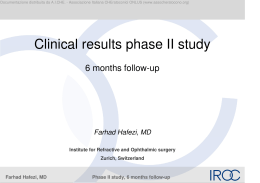 Clinical results phase II study