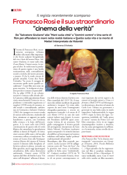 Francesco Rosi e il suo straordinario “cinema della verità”