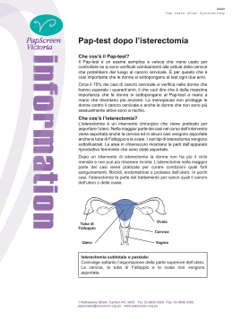 Pap-test dopo l`isterectomia