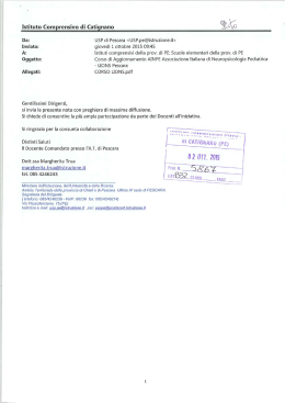 Corso di aggiornamento AINPE - Istituto Comprensivo Statale di