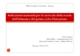 Indicazioni – Cattaneo - Ufficio IX - Ambito territoriale di Parma e