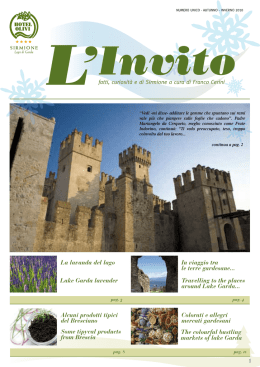 La lavanda del lago Alcuni prodotti tipici del Bresciano In viaggio tra