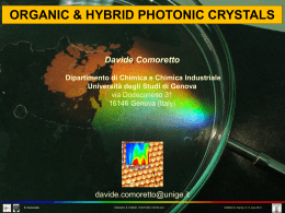organic & hybrid photonic crystals