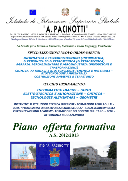 Pacinotti POF 2012/2013