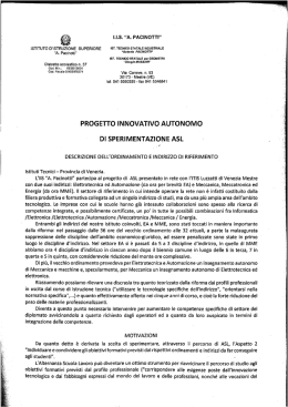 I.I.S. “A. PACINOTTI" - Piazza ASL